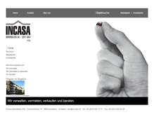 Tablet Screenshot of incasa.ch